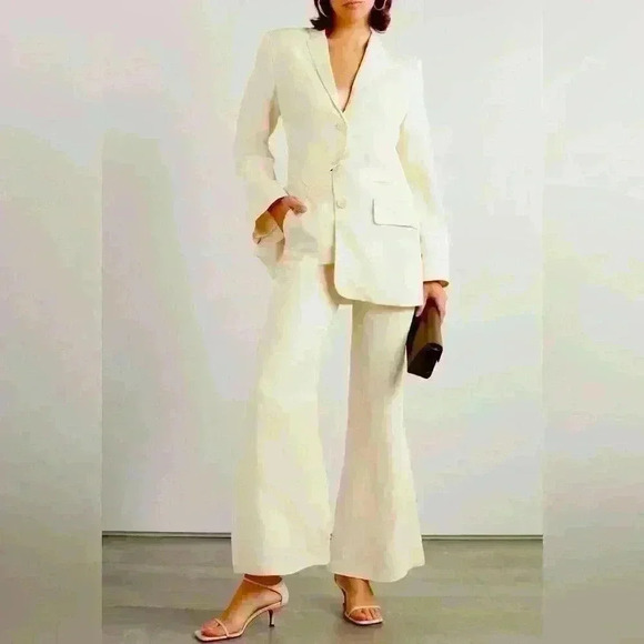 NEW! BY MALENE BIRGER Carass Linen flared pants - Picture 1 of 12